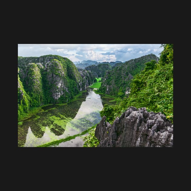 View from Hang Mua Temple, Ninh Binh, Vietnam. by bulljup