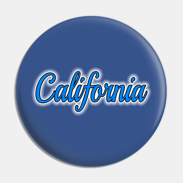 California 2 by Basement Mastermind T-Shirt Pin by BasementMaster