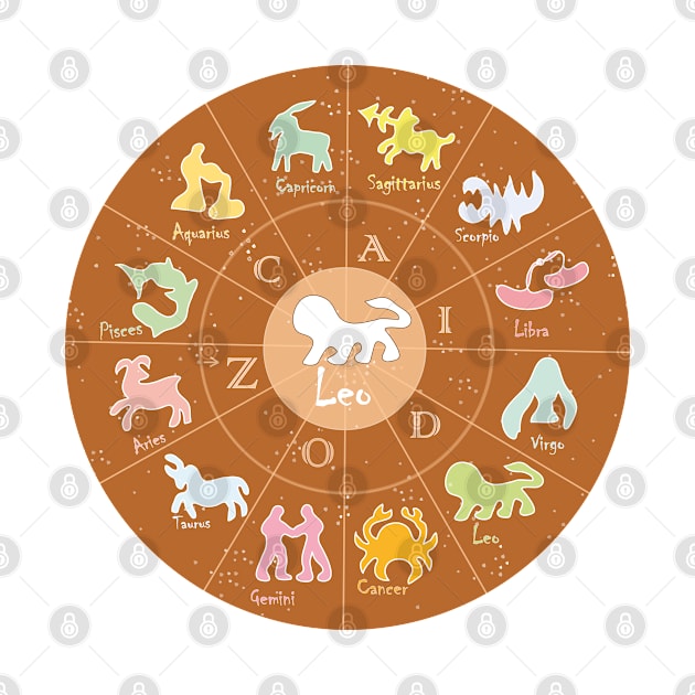 Leo, 2,  Zodiac, Astrology, Horoscope, Stars, Sun-and-moon. Birthday, Valentines-day, Holidays, by PrintedDreams