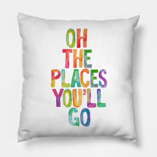 Oh The Places You'll Go Pillow
