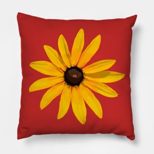 Black-Eyed Susan (Red) Pillow