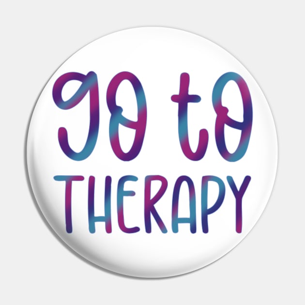 Go To Therapy With Stripes Pin by GrellenDraws