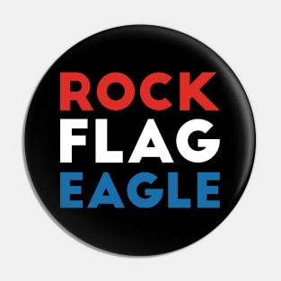 Rock Flag Eagle Pin