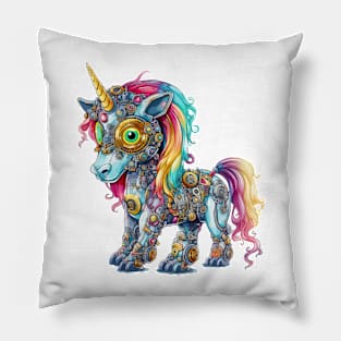 Robot Unicorn Pillow