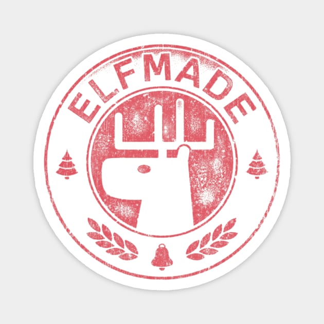 ELFMADE (RED) Magnet by Clobberbox