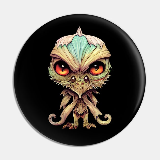 Birdy Creature Pin by orange-teal