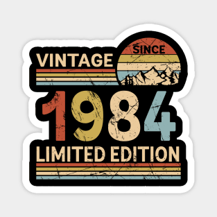 Vintage Since 1984 Limited Edition 39th Birthday Gift Vintage Men's Magnet