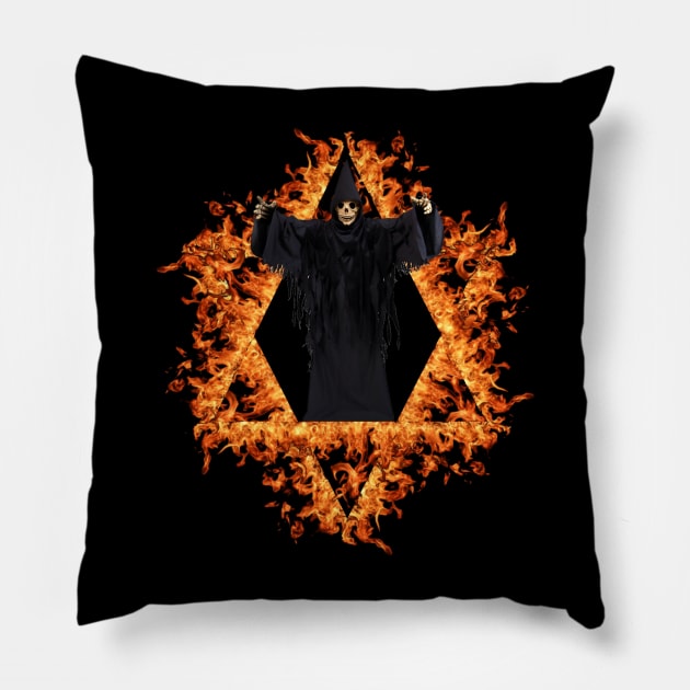 God of death Pillow by FIRENIC