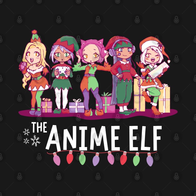 Kawaii Christmas Anime Elf Girls by Sugoi Otaku Gifts