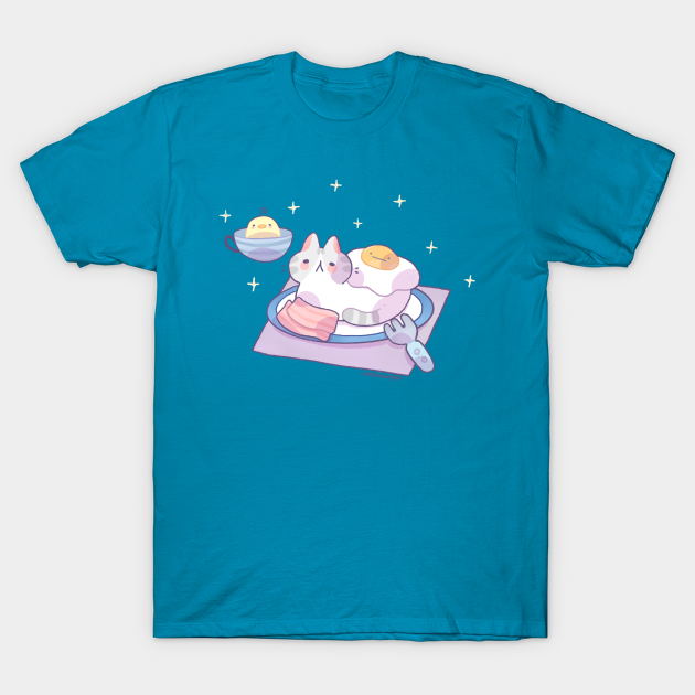 Discover Breakfast cat - Cat - T-Shirt