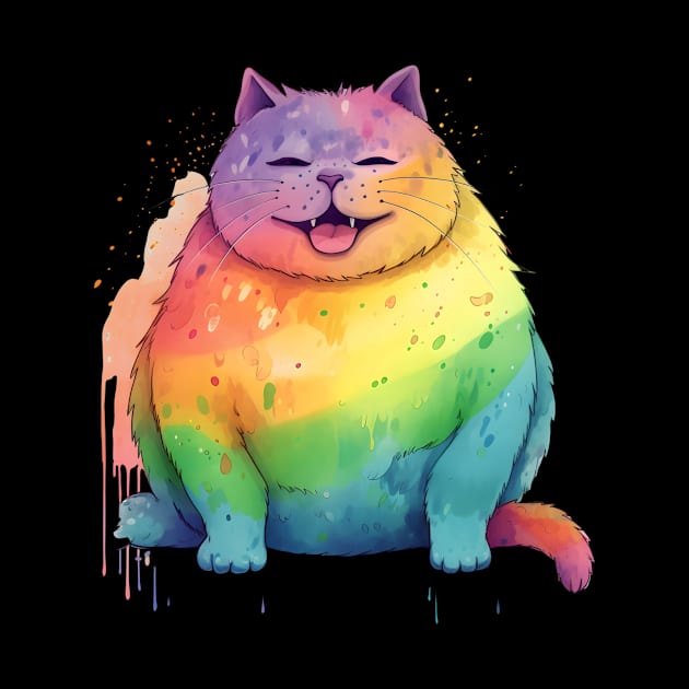 Rainbow Chonky Kitty by Fluiid