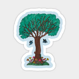 Tree With Critters Magnet