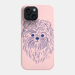 Affenpinscher (Pink and Blue) Phone Case