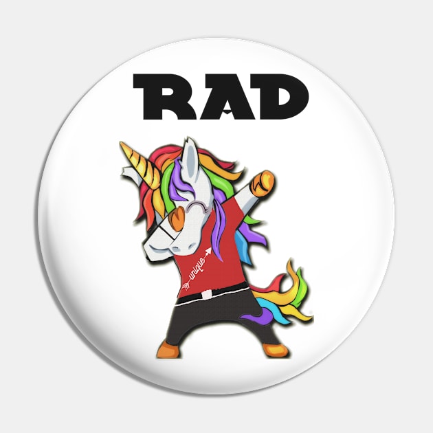 Rad Trending Dabbing Unicorn Boy Pin by familycuteycom