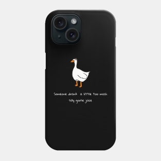 Silly goose juice (white font) Phone Case