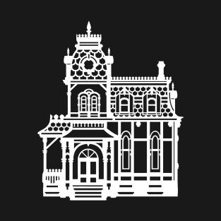 White Victorian Home T-Shirt