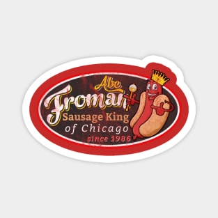 Abe Froman Sausage King Worn Oval Magnet