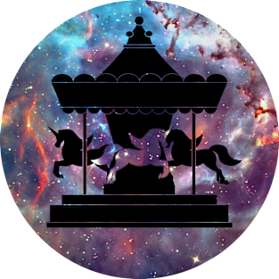 Unicorns Carousel Universe Magnet