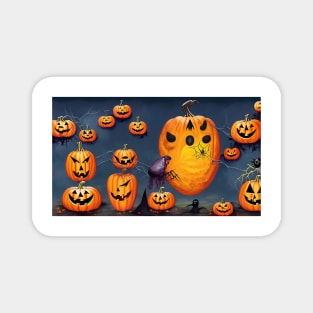 A Spooky Night in the Pumpkin Patch Magnet