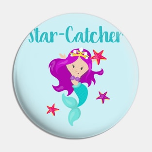 Mermaid Gift Starfish Ocean Fantasy Design For Mermaid Lovers Pin