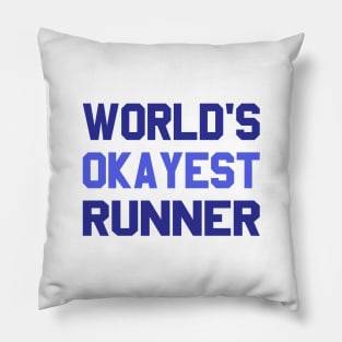 World's Okayest Runner Pillow