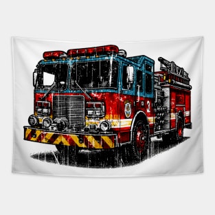 Fire Truck Tapestry