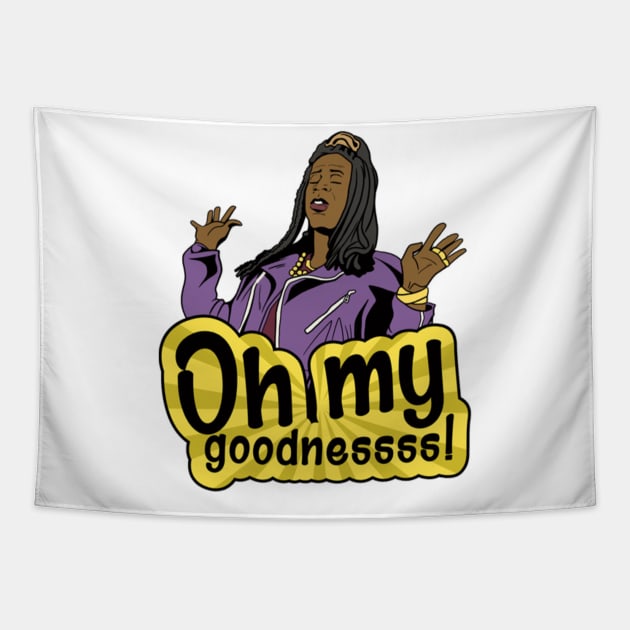 90s sitcom Sheneneh Jenkins Tapestry by Planet of Tees