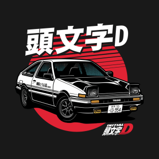 Initial D - anime japan retro T-Shirt