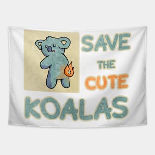 Unique Vintage Save the Cute Koala Tapestry