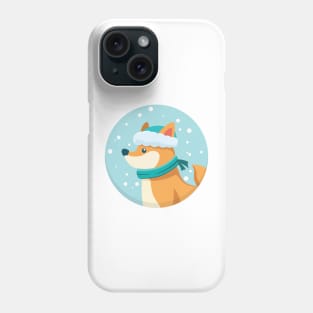 Winter Snowfall Dog Phone Case