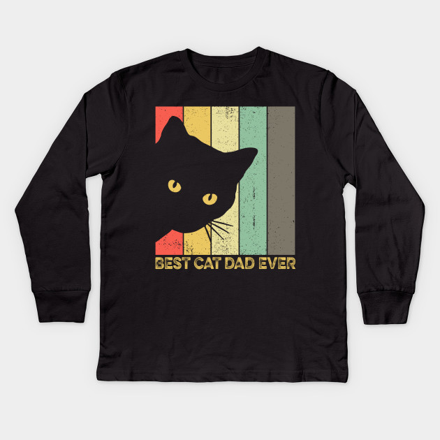 Retro Vintage Best Cat Dad Ever Cat Daddy Fathers Day Gift Men