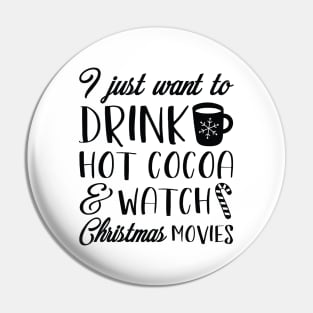 Hot Cocoa Christmas Movies Pin