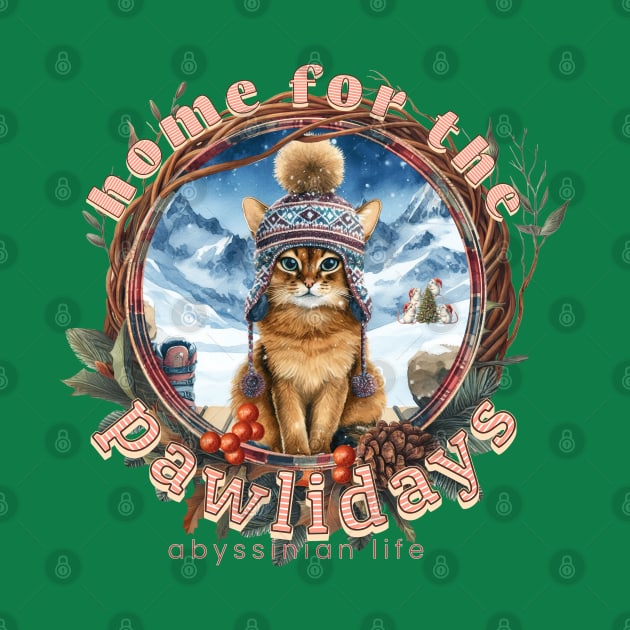 Home For The Holidays Beanie Abyssinian Life 28A by catsloveart
