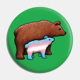 Bear With Trans Baby Pin