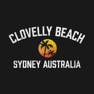 Clovelly Beach Sydney Australia NSW Sunset Palm T-Shirt