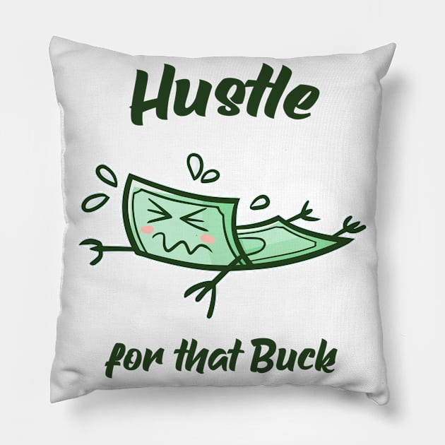 Money Finances Work Fun Entrepreneur Pillow by Foxxy Merch