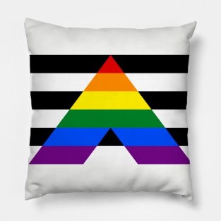 Straight Ally Flag Pillow