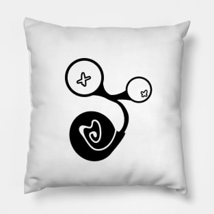 Spoke the Dead Snail Pillow