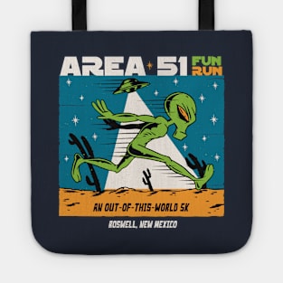 Area 51 Fun Run // Funny Running Alien Tote