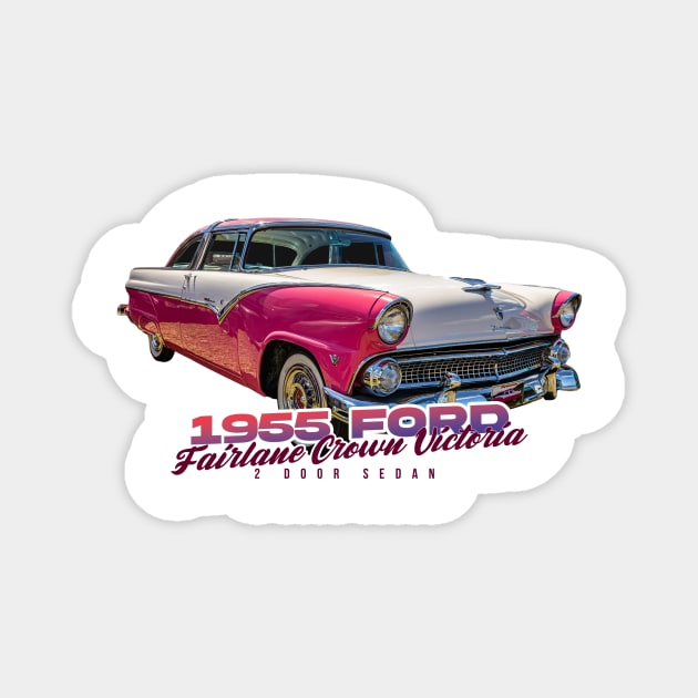 1955 Ford Fairlane Crown Victoria 2 Door Sedan Magnet by Gestalt Imagery