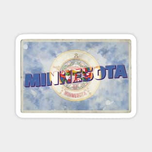 Minnesota vintage style retro souvenir Magnet