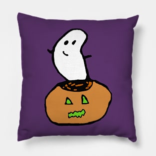 Haunted pumpkin Pillow