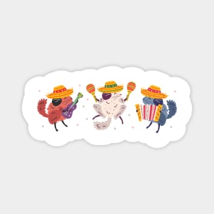Cinco de Mayo Chinchillas Magnet