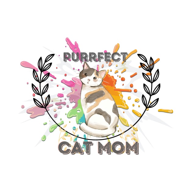 Purrfect & Cute Cat Mom by NICHE&NICHE