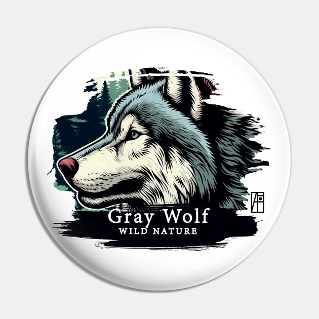 Gray Wolf - WILD NATURE - WOLF -2 Pin by ArtProjectShop