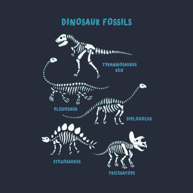 Dinosaur Fossils by Cecca