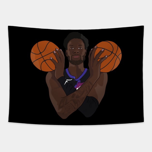 Deandre Ayton Phx Suns Tapestry by Hevding