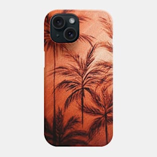 cooper orange palms Phone Case