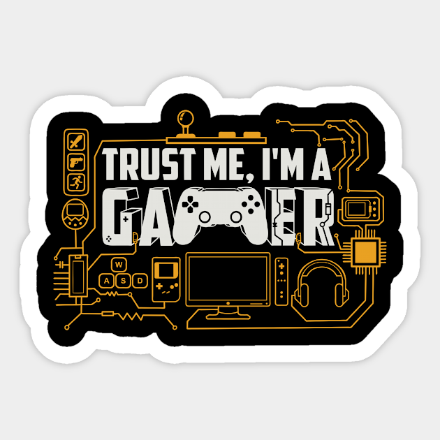 Trust Me I M A Gamer Online Gamer Gift Gaming Idea Trust Me Im A Gamer Sticker Teepublic Trust Me I M A Gamer Online Gamer Gift Gaming Idea Trust Me Im A Gamer Sticker Teepublic