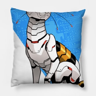 Cyborg Bobtail Cat Pillow